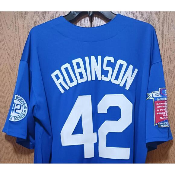 Jackie Robinson (Brooklyn)-(Blue)-(Jersey)-(XL)-$50.00 - Picture 7 of 9